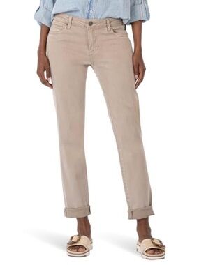 Kut from the Kloth Catherine Beige Boyfriend Pants